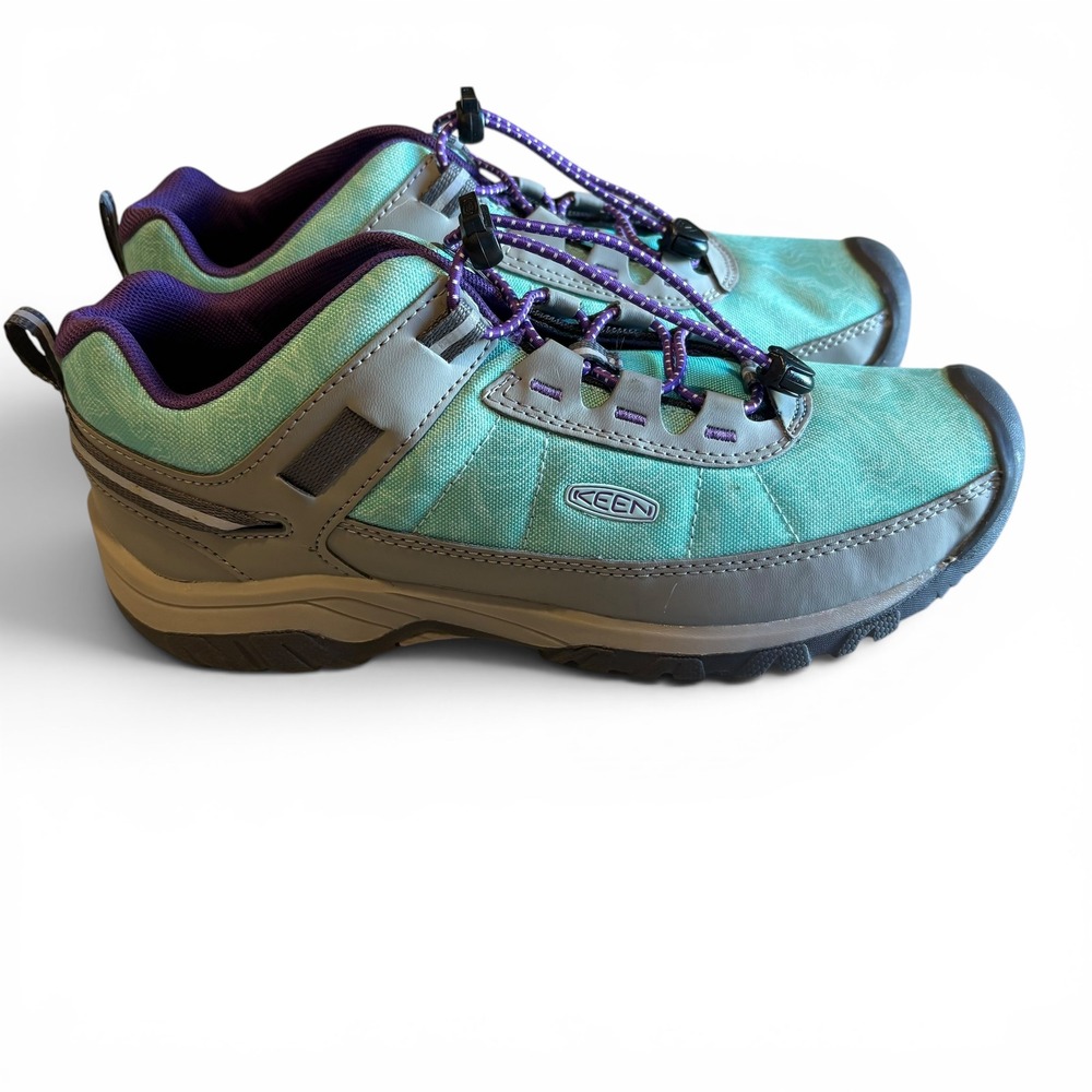 KEEN Targhee Sport Vent Youth 6Y Hiking Shoes Waterfall Vapor Teal Purple